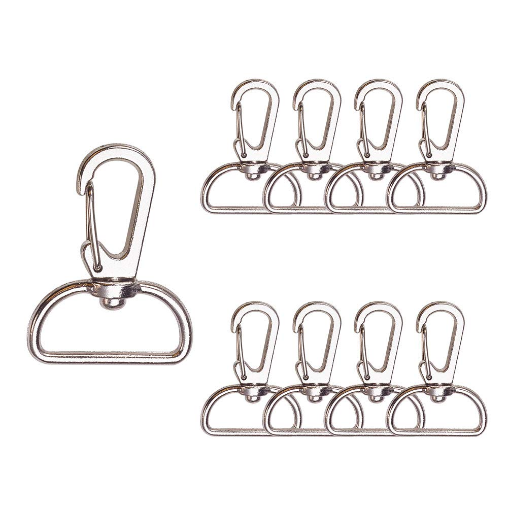 PH PandaHall Elite 30 Pcs Alloy Lobster Claw Clasps Swivel Lanyardstrigger Snap Hooks Strap For Keychain Key Rings Diy Bags And Jewelry Findings Platinum clasp-40x30mm Platinum-30pcs