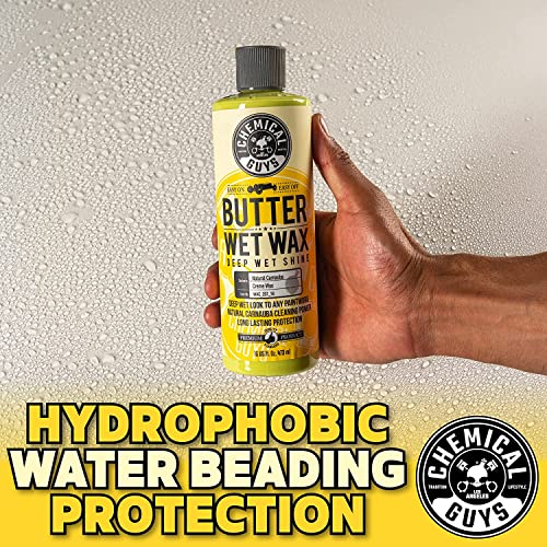 Chemical Guys WAC_201 Butter Wet Wax, Deep Wet Shine for Cars, Trucks, SUVs, RVs & More, 128 fl oz (1 Gallon) + ACC139 Secondary Container Dilution Bottle with Spout Cap, 16 oz, 3 Pack - image 4
