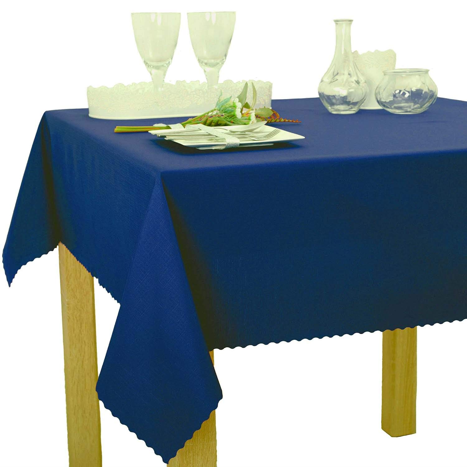 Elbrus - Tovaglia lavabile, effetto lino, antimacchia e impermeabile, antimacchia, per tavolo da pranzo, cucina, sala da pranzo, ristorante, rettangolare, 90 x 140 cm, colore: arancione