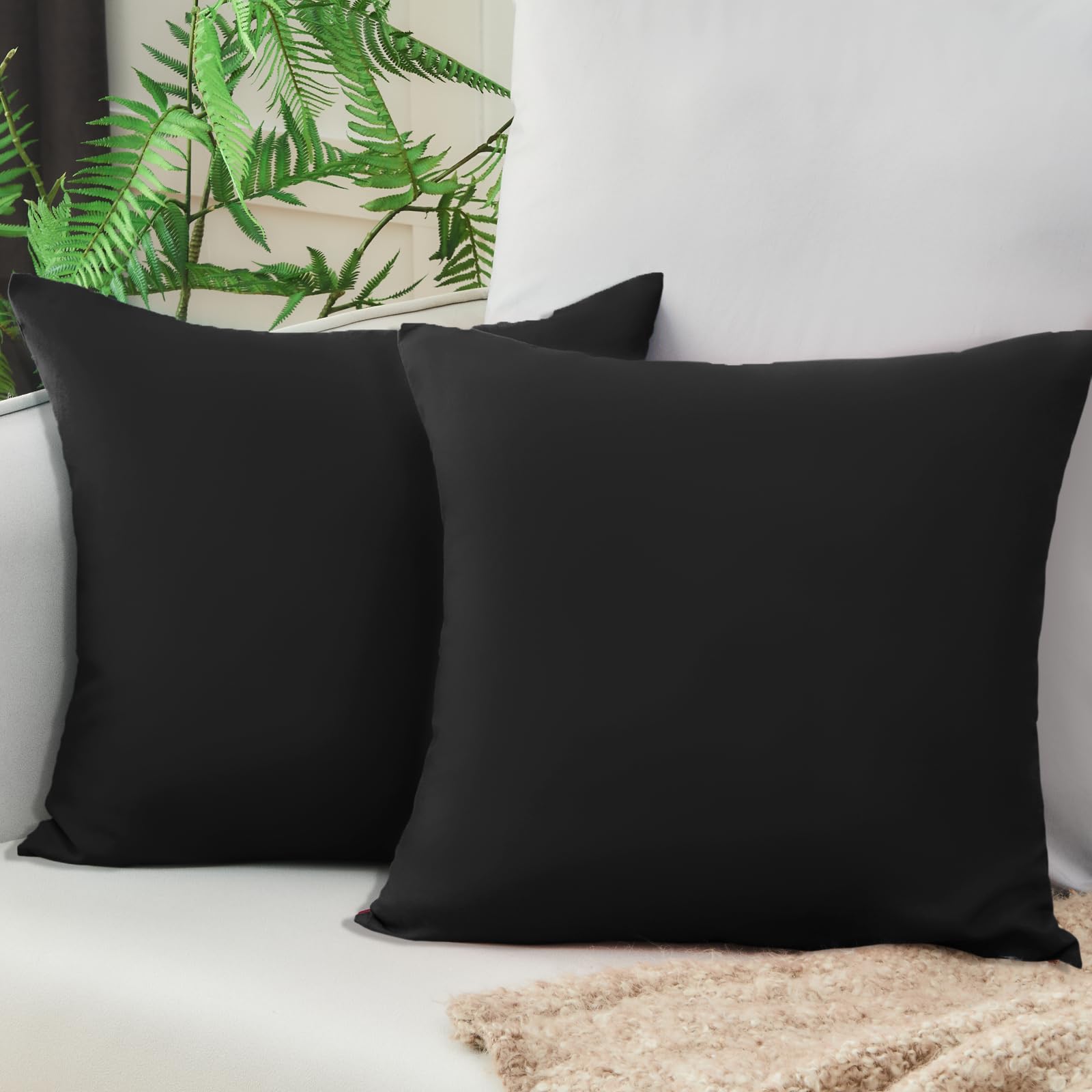Vielit Kissenbezug Weich Kopfkissenbezug 2er Set Mikrofaser Deko Kissenhülle Für Kissen Öko-Zertifikat Resistent Hypoallergen