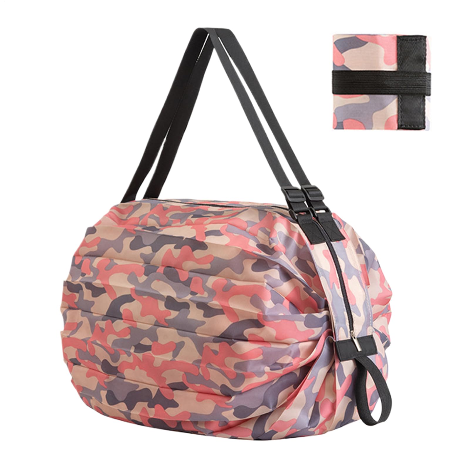 [Evnbhgyu] 折りたたみ式 ショッピングバッグ - 大容量ショッピングストレージトート,防水 キャンプ 仕事 ピクニック ジム ビーチ 日用品 旅行 スポーツ 持ち運びに