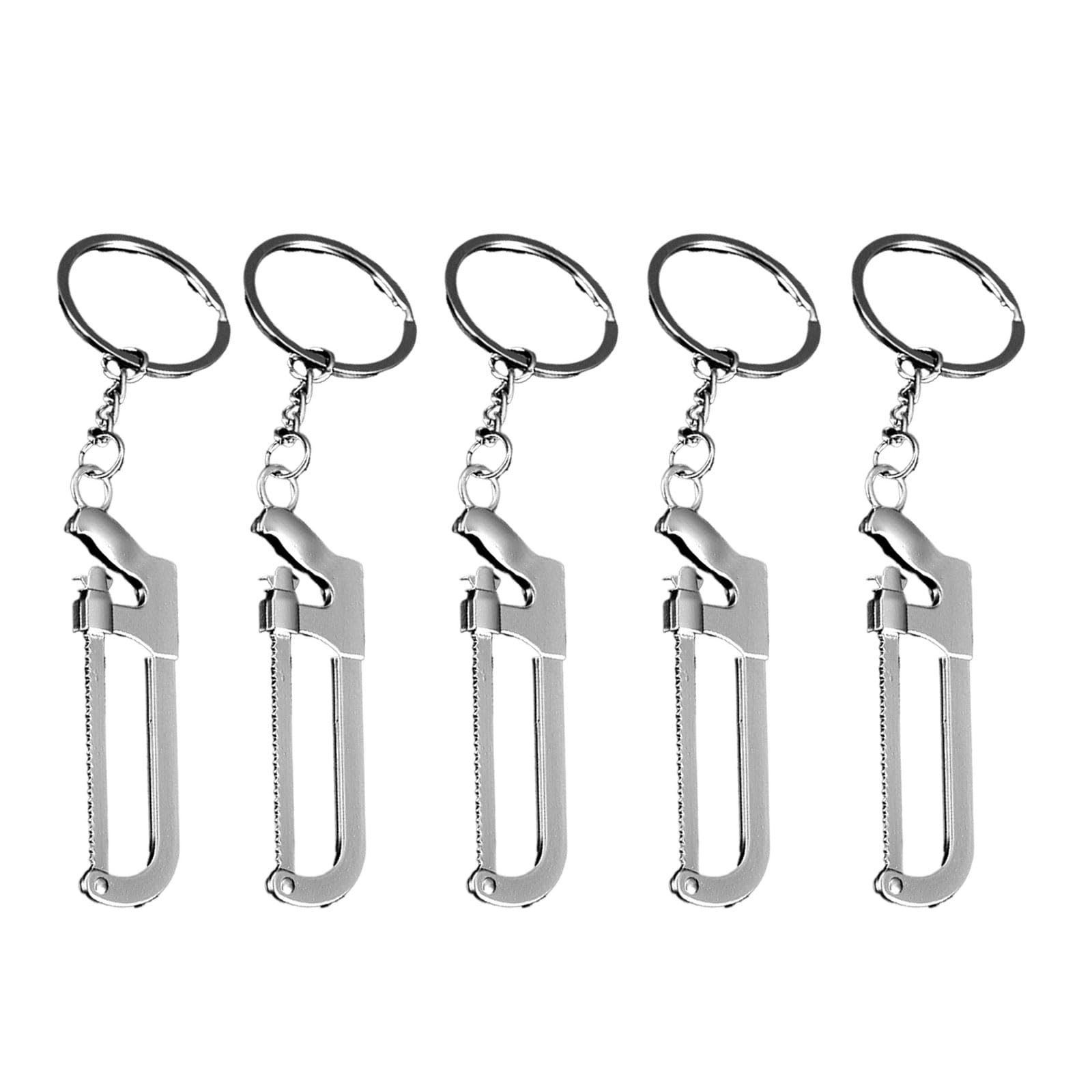 Tsophreniq Of 5 Spanner Hammer Keychains Wrench Spanner Pliers Shovel Screwdriver Shape Holder Hammer Keychain Bulk