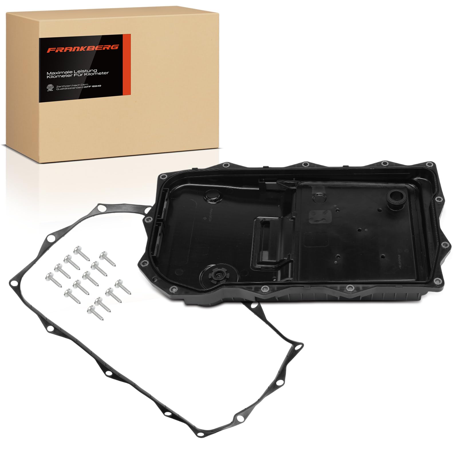 Frankberg Ölwanne Getriebeölwanne Getriebeautomatik 8 Gang Kompatibel mit Ram 1500 DJ DS 3.7L-5.6L 2008-Heute Grand Cherokee IV WK WK2 3.0L-6.4L 2010-Heute Benzin Replace# 68225344AA