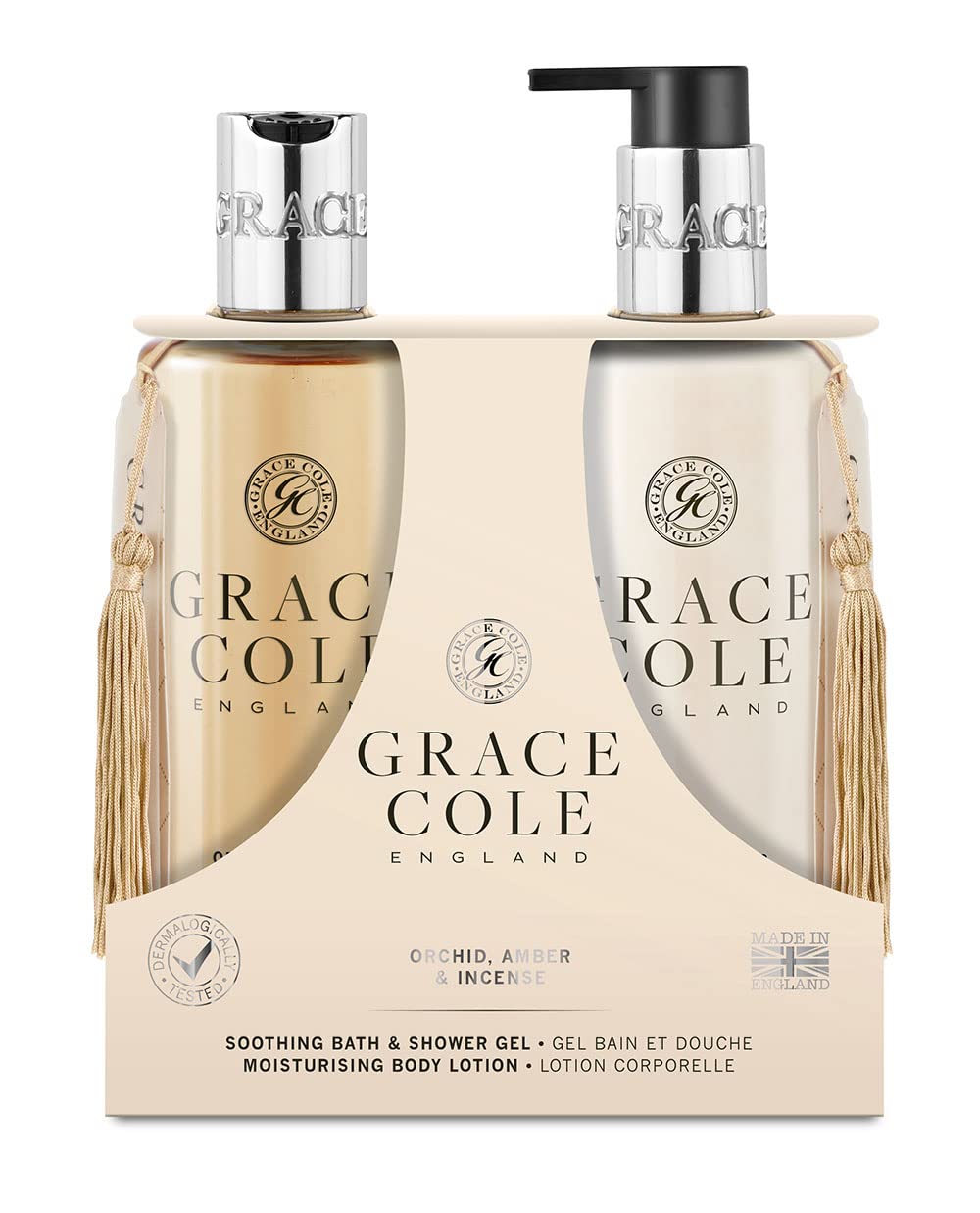 Grace Cole Orchid Amber and Incense Hand Wash and Hand Lotion Set Beauty