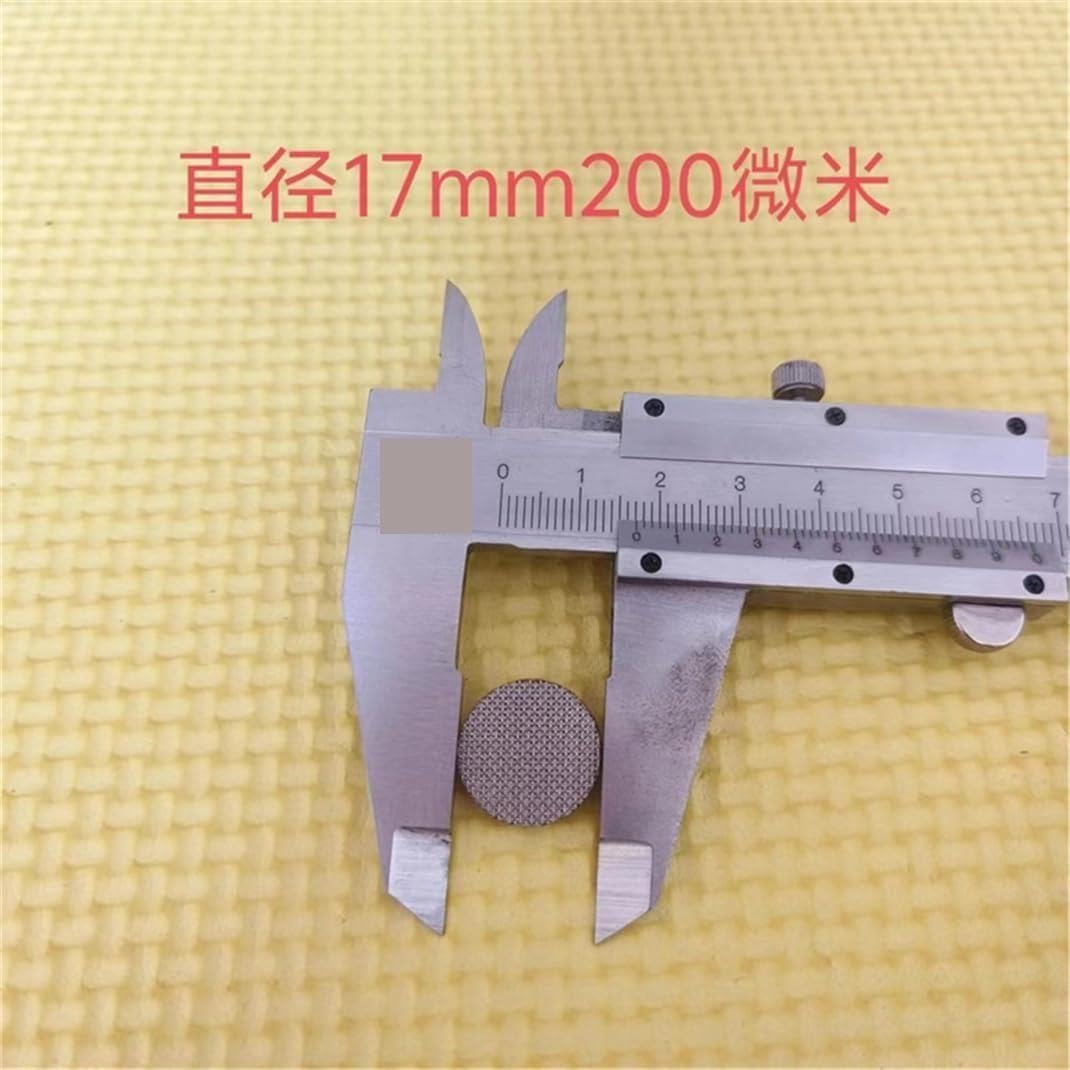 304 SUS Spiekana tarcza filtracyjna 1,7 mm Okrągły filtr siatkowy 8 mm 20um(17mmx200micronx10pcs)