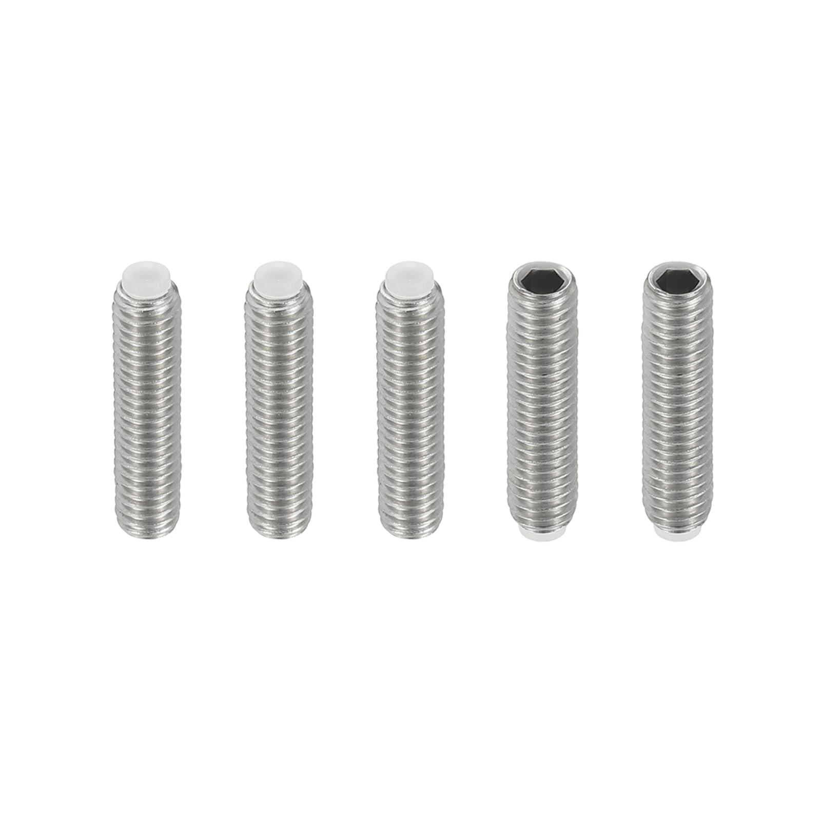 PATIKIL M6x25mm Nylon Tip Grub Screw