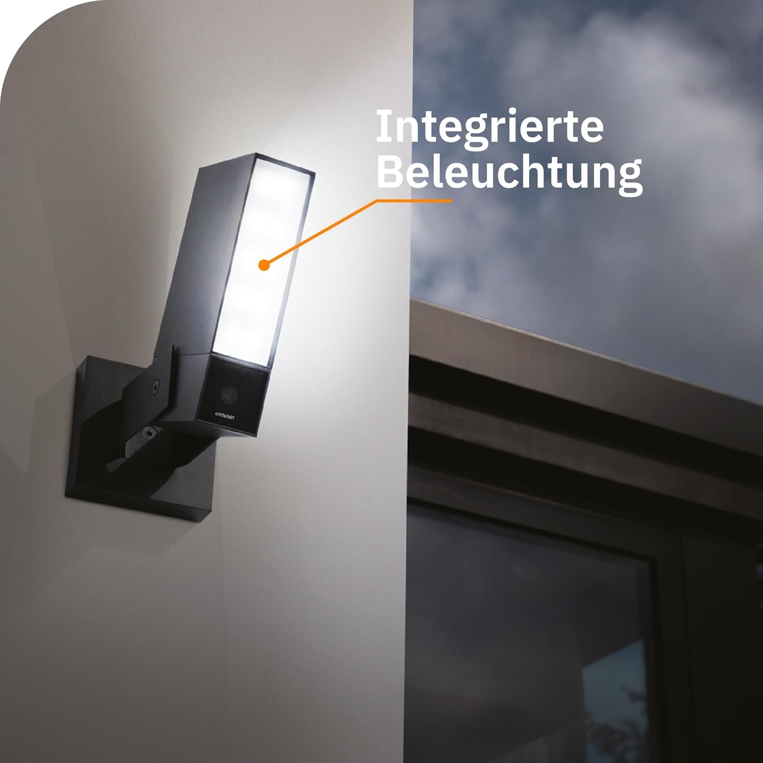 Netatmo Smarte Überwachungskamera Außen, WLAN, Integrierte Beleuchtung 12W, Video HD 1080p 4MP, Bewegungserkennung, Nachtsicht, Ohne Abonnement, zusätzliche Micro-SD, NOC -AMZ