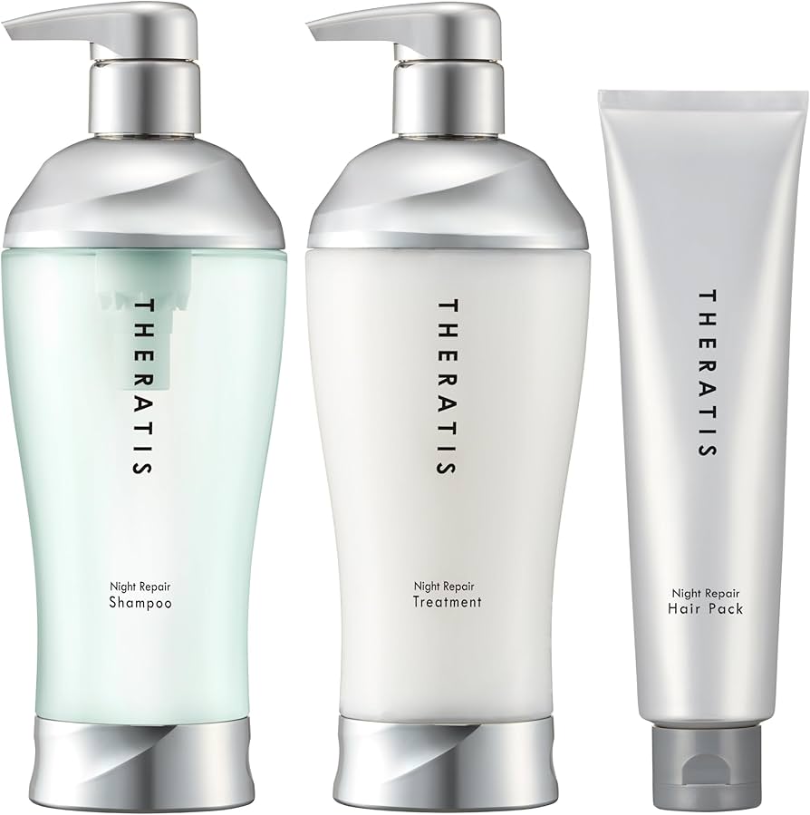THERATIS 夜用ダメージナイトリペアセット Amazon | THERATIS (セラティス) ナイトリペア 3点セット[ シャンプー
