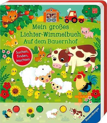 Mein großes Lichter-Wimmelbuch: Auf dem Bauernhof – Wimmelbuch...