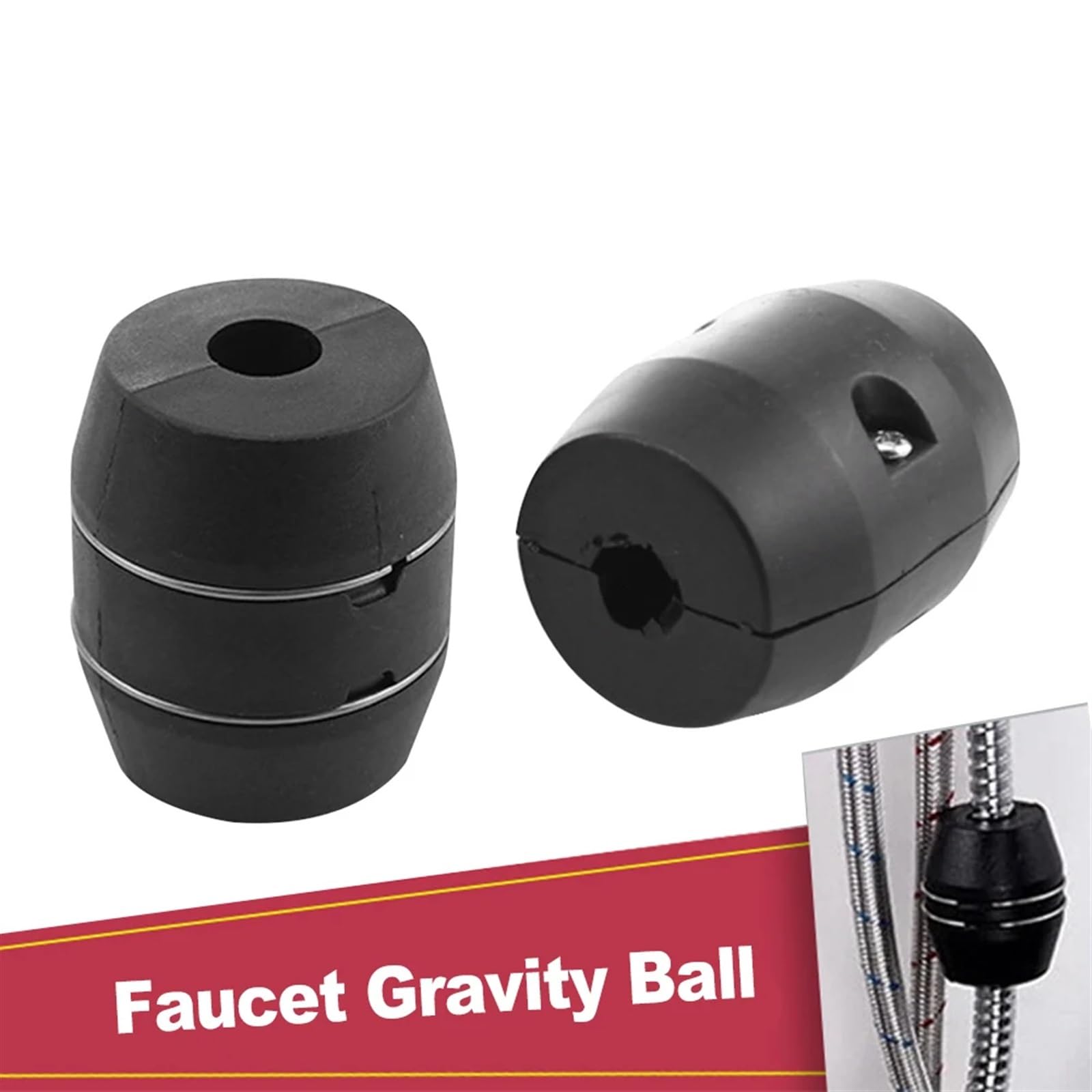Wasserhahn-Schlauchgewicht Mit Ball - Zubehör Für Herausziehbare Wasserhahnschläuche