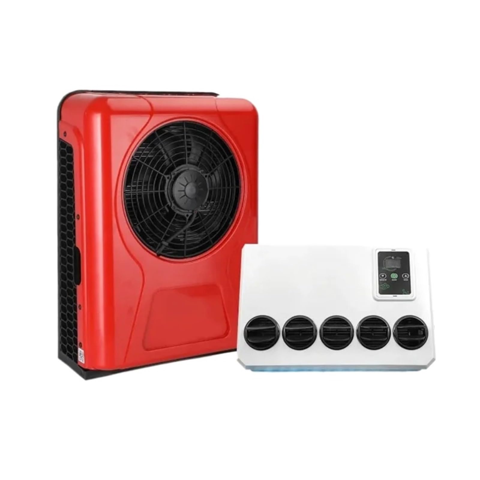 Electric Split Parking Air Conditioner Automotive Conditioning 12V 24V For Bus Camp Van Tractor Truck Quiet Comfort Highly Efficient Cooling(Red 12V)
