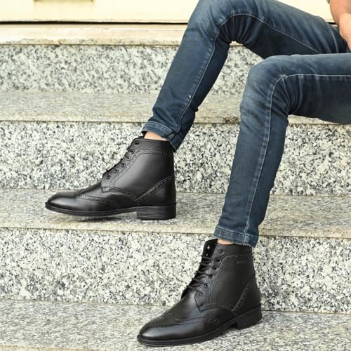 Image of SeeandWear Brogue Boots For Men