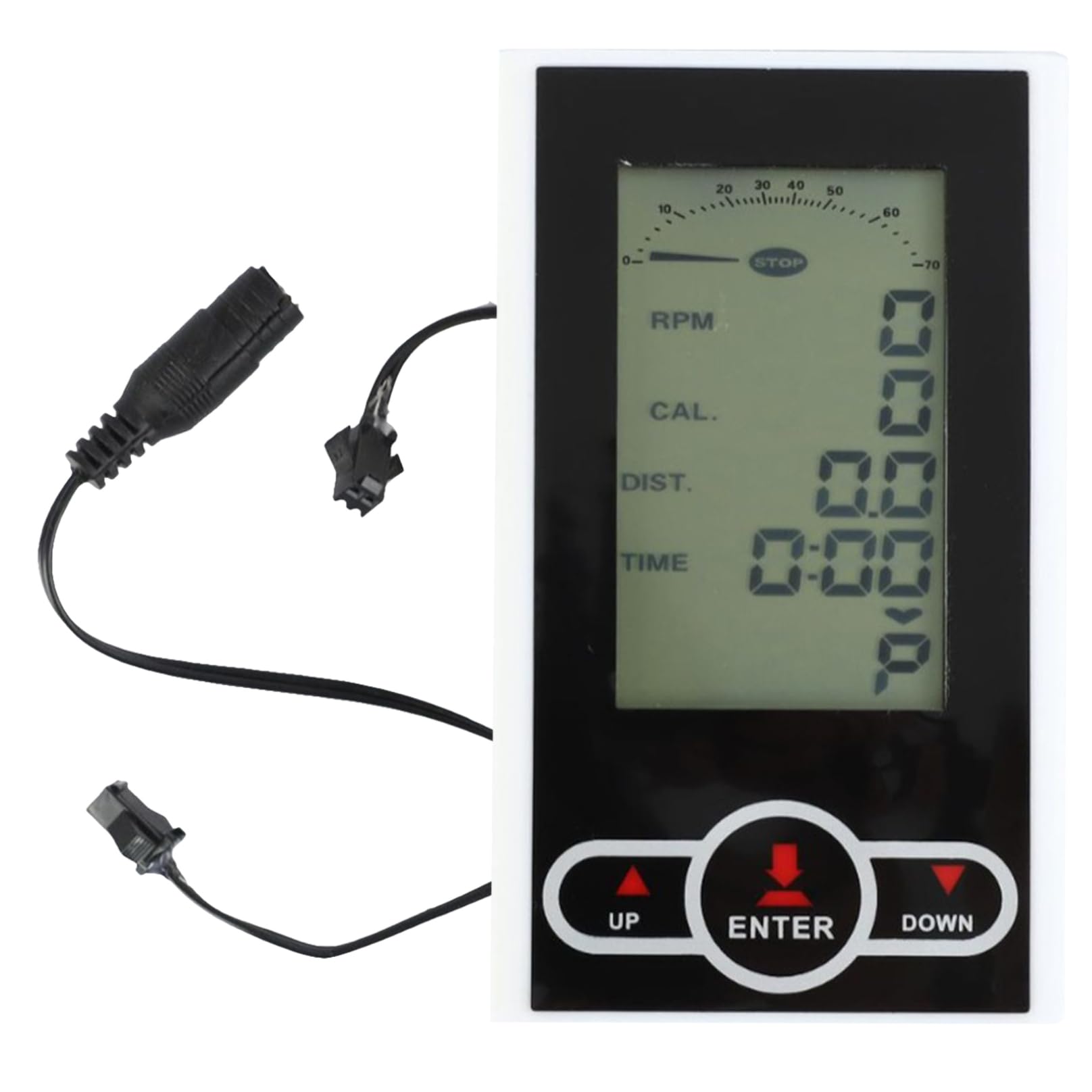 Bike Computer, 5.4x3.2 Inch LCD Stationary Bike Speedometer, Portable Exercise Bike Odometer and Speedometer for Speed, Calories, Mileage, Bike Computer