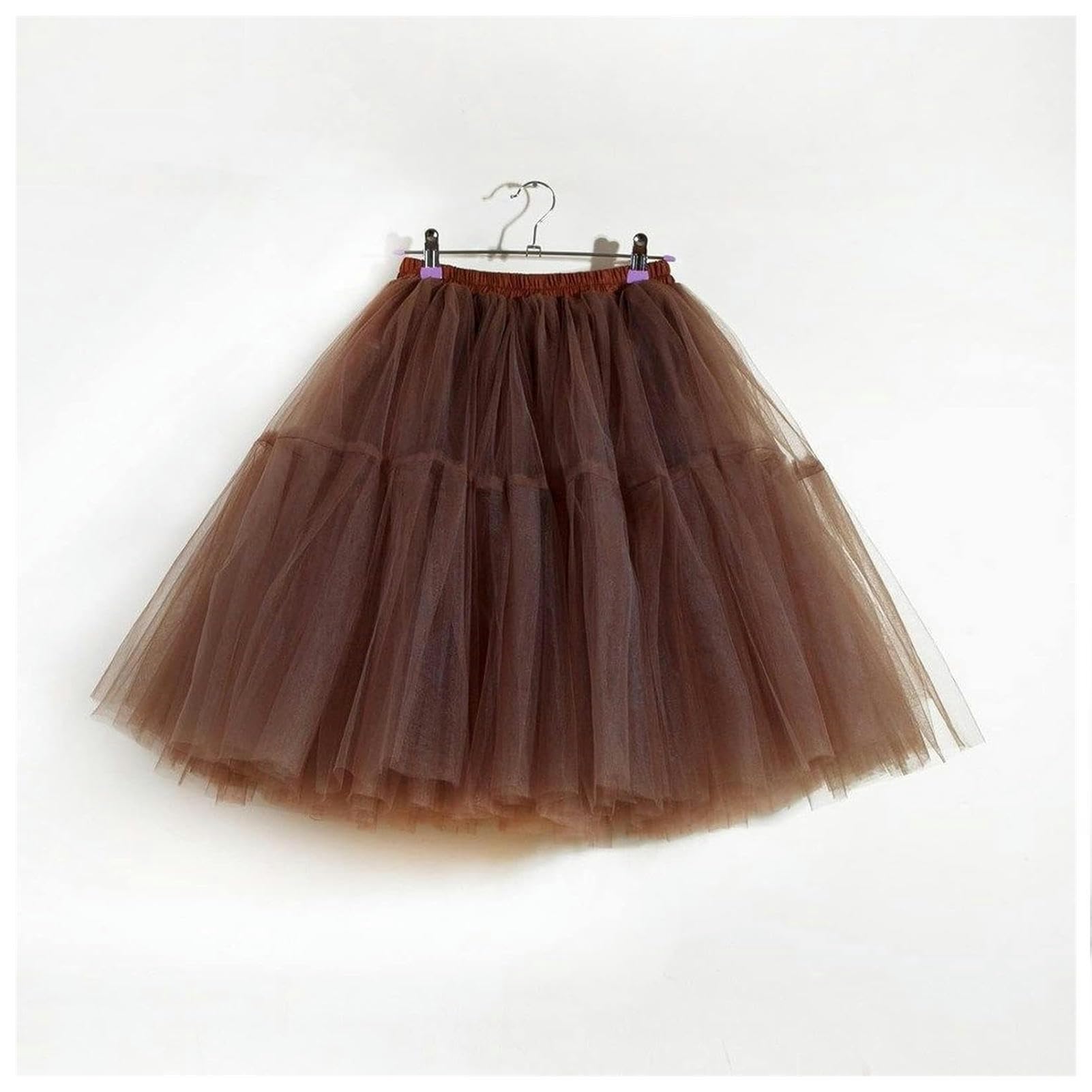 Gonna Lunga Donne Tutu Gigla Shotto Schiera Scheggio Che Mesh Gonna Mesh Tulle Meggio-Deep Green-One Size