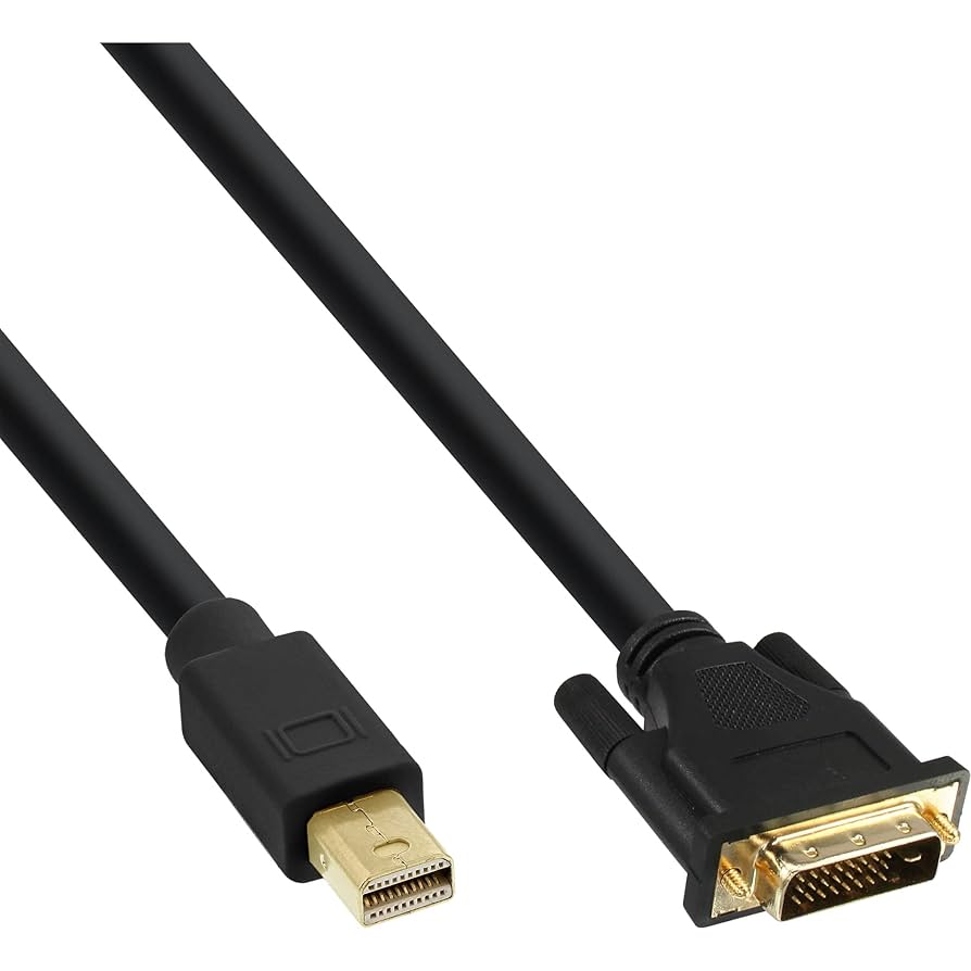 Mini DisplayPort変換DVIケーブル24+1ケーブル対応 1m MiniDisplayPort→DVI変換ケーブル 1.8m Miniディスプレイポート