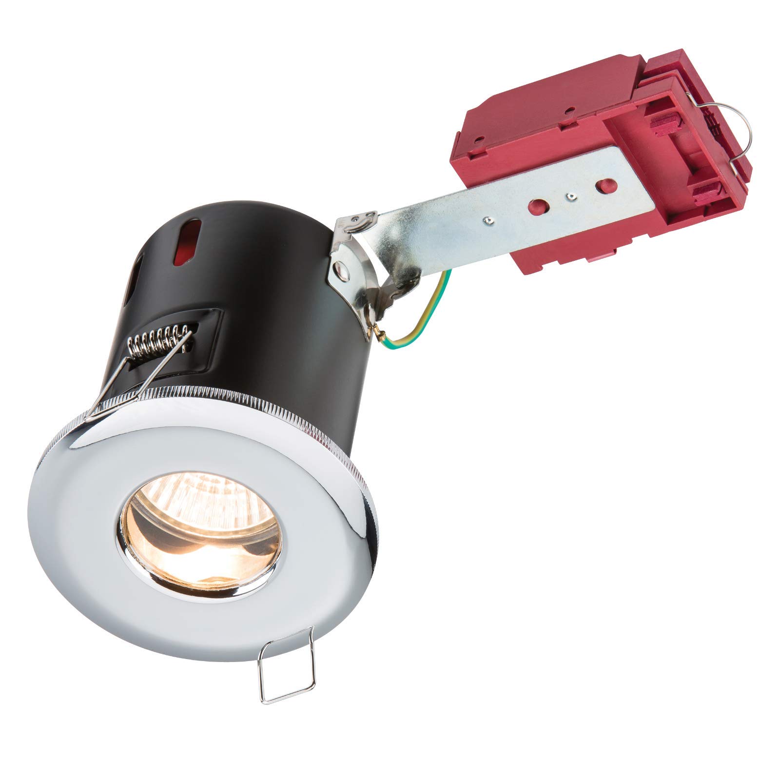 Knightsbridge Chrome 230V Ip65 Gu10 Ic Fire-Rated Shower Downlight