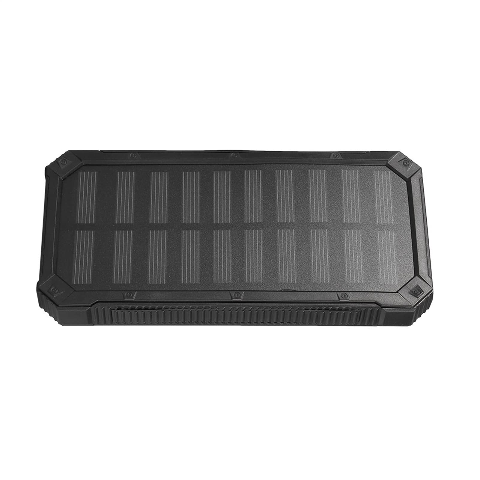 Chargeur Solaire Power Bank 20000 mAh, 5V 2,1A PD QC 3.0, Double Port USB, Lampe de Poche Intégrée, IPX7 Étanche, Noir
