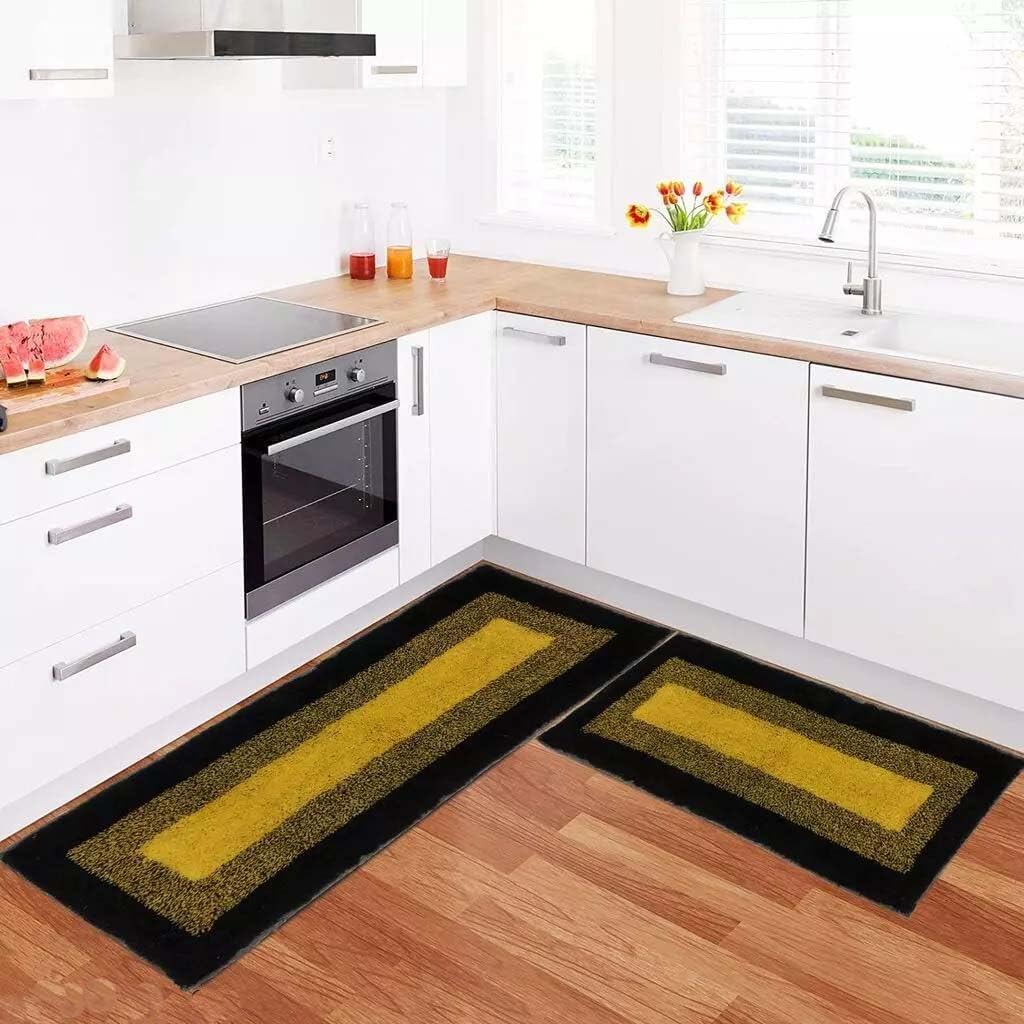 Chetak Handloom Kitchen Doormat| Floor mat | Door mat| Anti-Slip, Soft,Washable, Designer, Kitchen, Room (120L X 40W & 60L X 40W Centimetre)Rectangular, Cotton