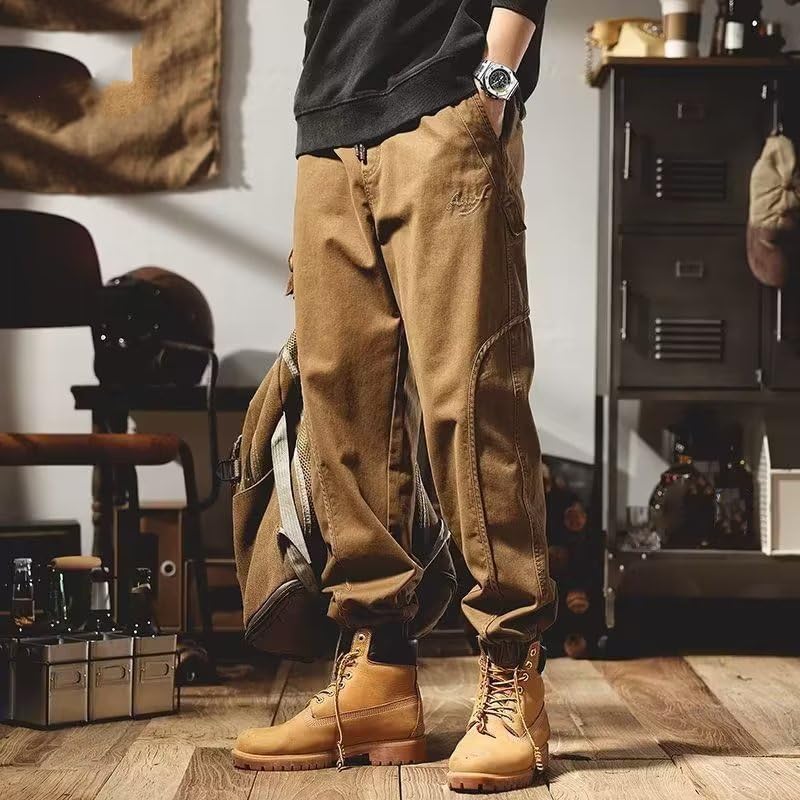 Spring and Autumn Casual Trousers Overalls Cargo Pants for Men2