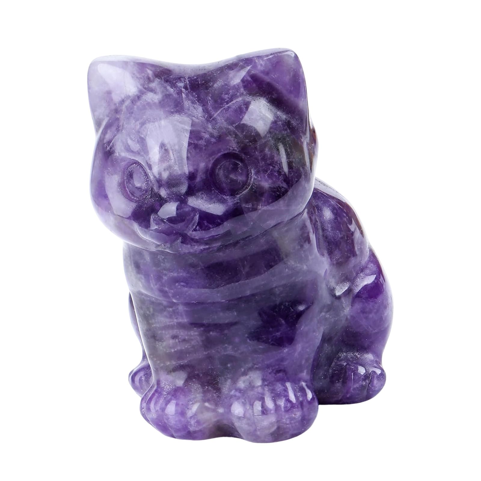 Cat Decorations, Statues, Crystals, Sitting Figures, Happy Cat Statue, Loss of Cat, Sympathy, Gift, Kitten Lover, Home Decoration, Crystal Figures, Lover Gift