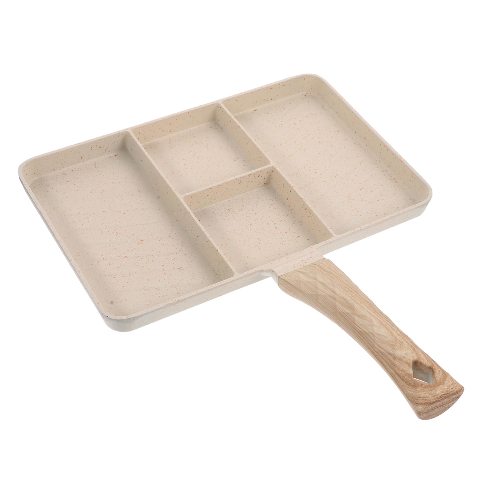 PRETYZOOM Medical Stone Omelette Pot Aluminum Alloy Steak Pan Egg Accessories Daily Use Pan Non-stick Easy to Cook