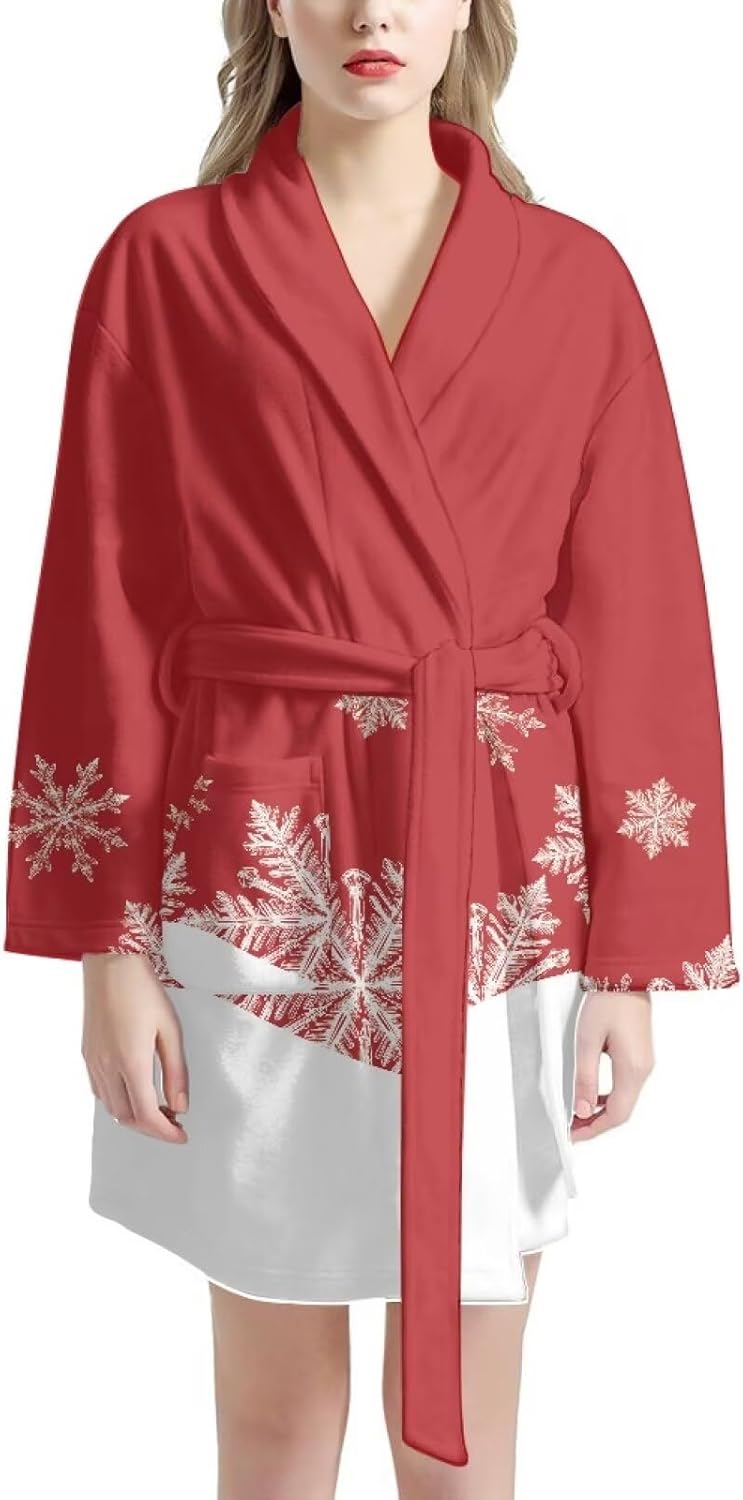 Women's Robe Lightweight with Belt Wrap Towel Comfortable and Soft