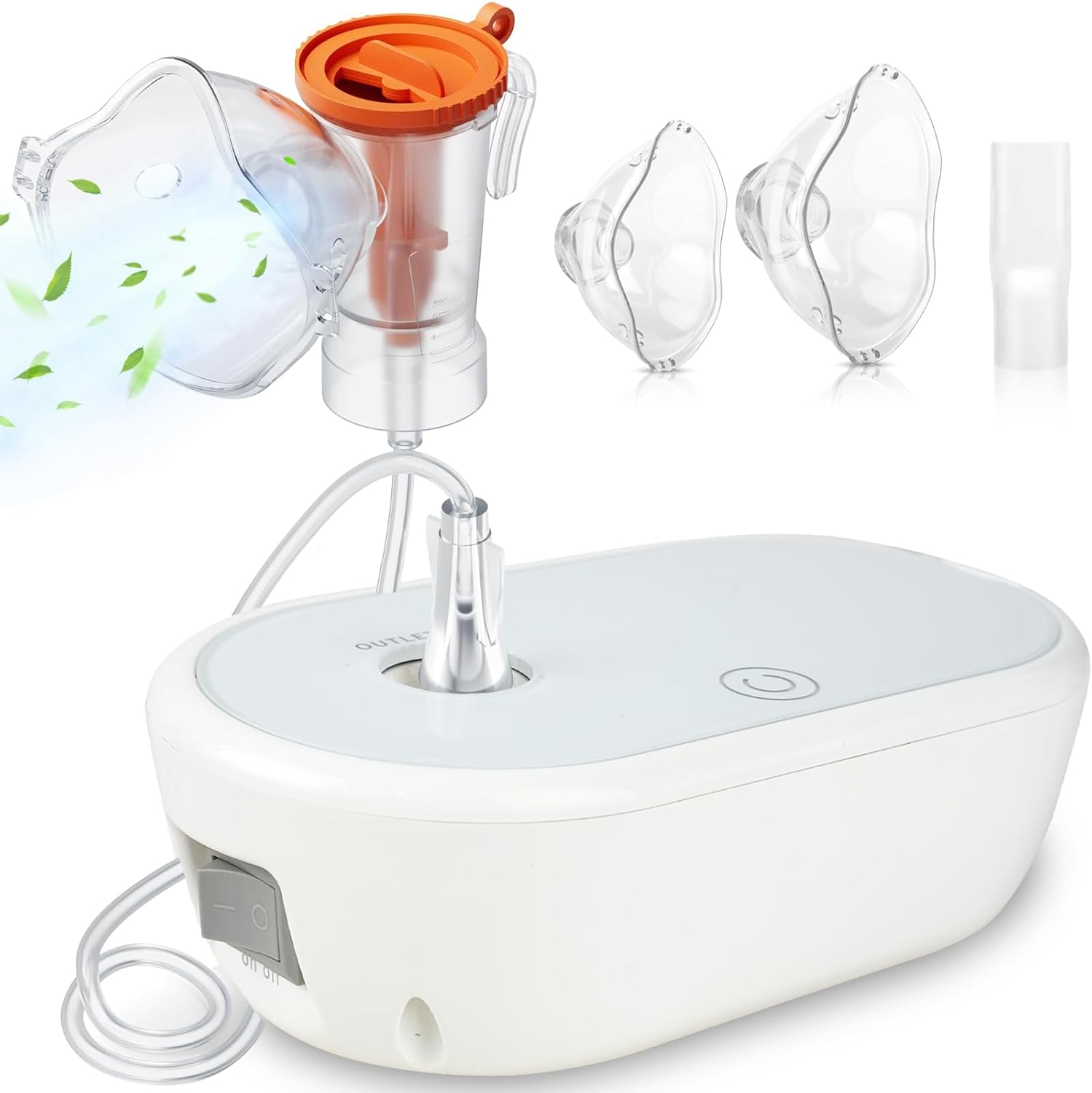 Nebulizer Machine for Adults and Kids with 1 Set of Kits for Home Use Spacer OTC