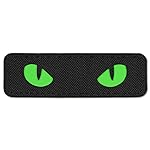 M-Tac Cat Eyes - Glow in The Dark - Morale Patches Tactical Patch Military Combat Hook Fasteners (Black/Green/GID)