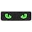 M-Tac Cat Eyes - Glow in The Dark - Morale Patches Tactical Patch Military Combat Hook Fasteners (Black/Green/GID)