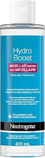 Neutrogena Hydro Boost Micellar Water, suitable for sensitive skin and eyes, Removes Make-up, oil and dirt, with Hyaluronic acid, 400 mL