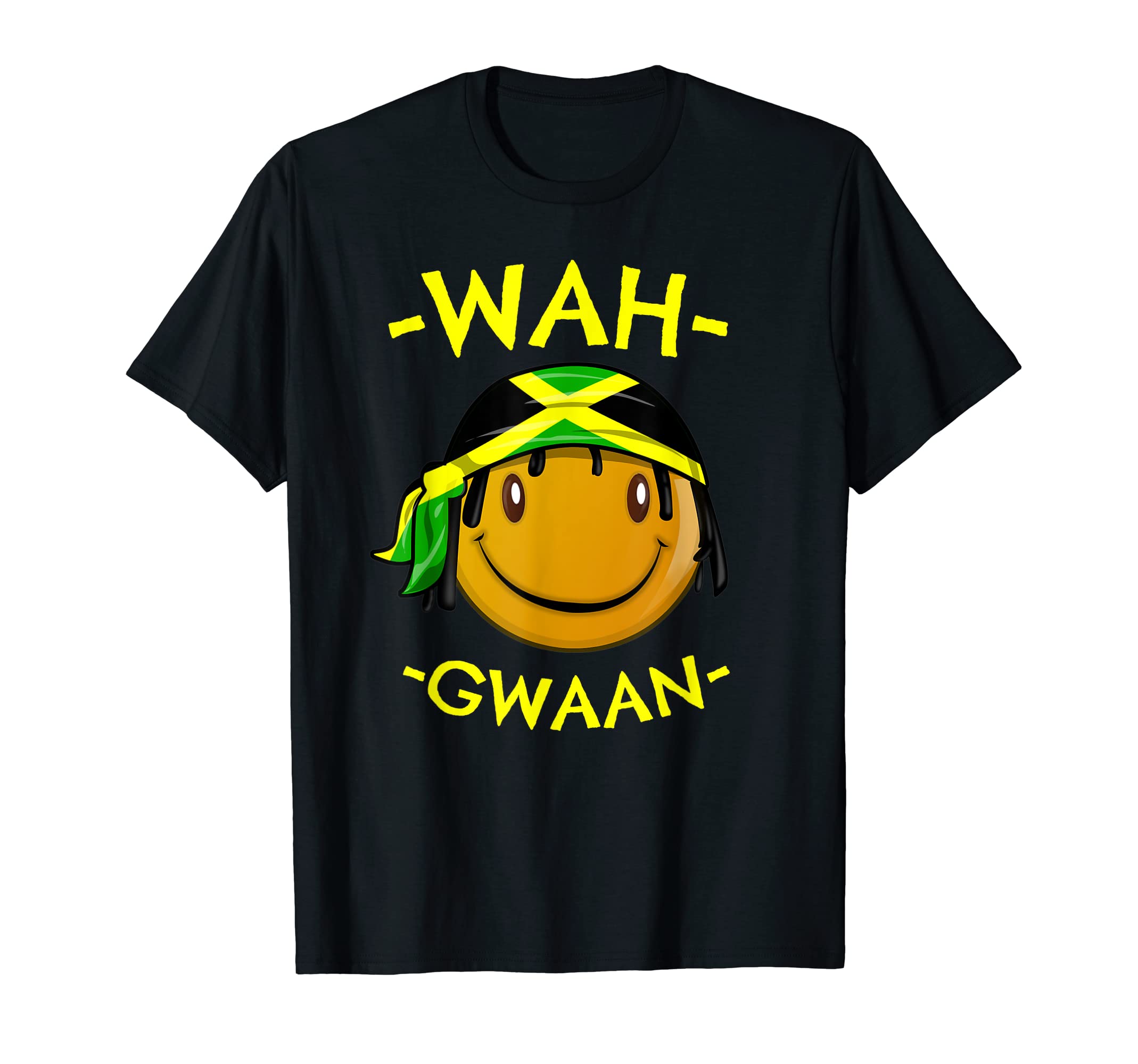 Jamaican Flag Gifts CoWah Gwaan Cute Jamaican Flag Design T-Shirt