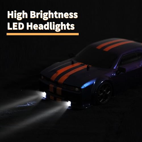 Miniatura 5 de Coche de deriva a control remoto, 1:14, auto de control remoto 4WD Drift RC Vehículo 17.4 mi/h Carreras de alta velocidad RC Drifting Car Regalos