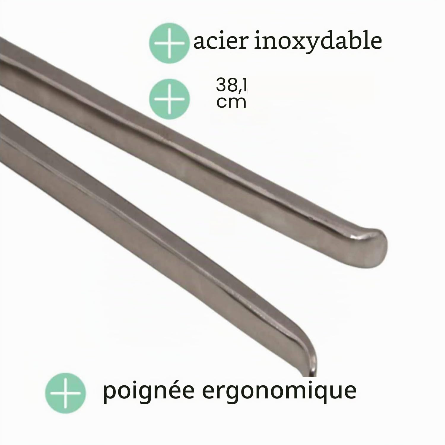 Reitsport Amesbichler AMKA Pince à sabot en acier inoxydable Longueur totale 39 cm