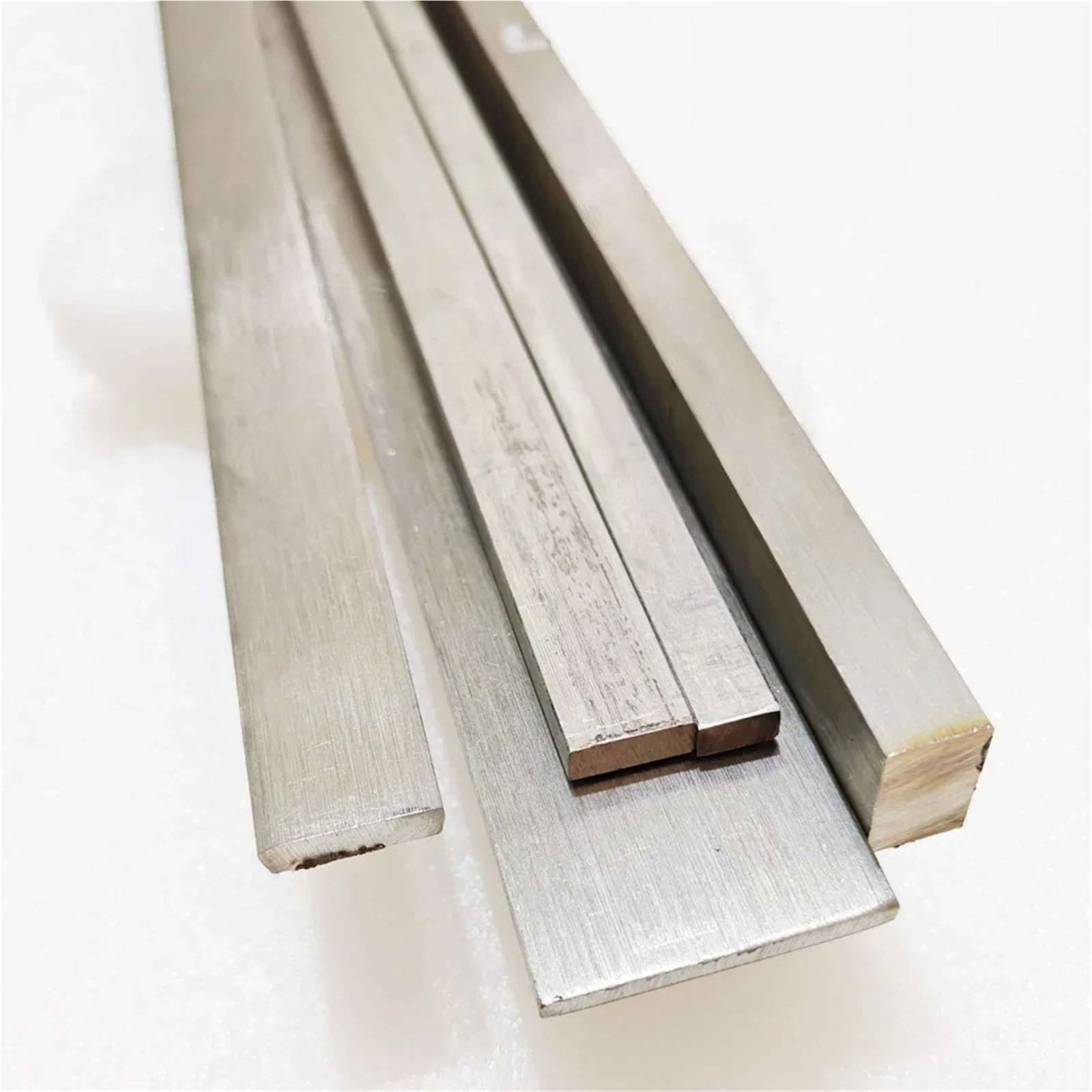 1Pcs 4mm Thickness 304 Stainless Steel Flat Bar Plate Rod Width 10/15/20/25/30/40/50/60/80mm Solid Flat Steel Square Sheets(4x40x500mm)
