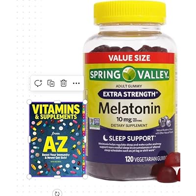 Spring Valley Vegetarian Melatonin Gummies, 10 mg, 120 ct - Extra Strength  Better Guide Vitamins Supplements