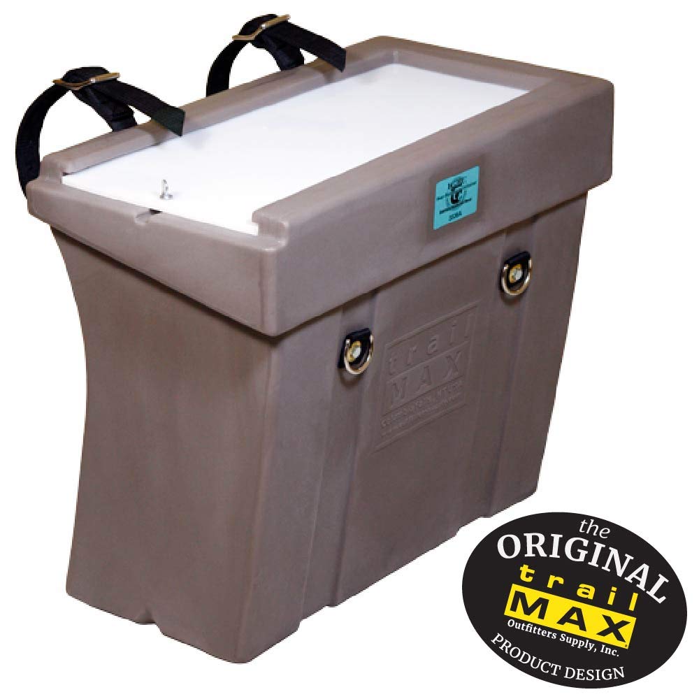 TrailMax Bear-Resistant Pack Pannier, Sold INDIVIDUALLY, Use 2 On A Pack Saddle Or By Themselves in Camp, Keeps Your Food and Gear Safe From Predators, Hard Resin Polyethylene - USFS and IGBC Approved