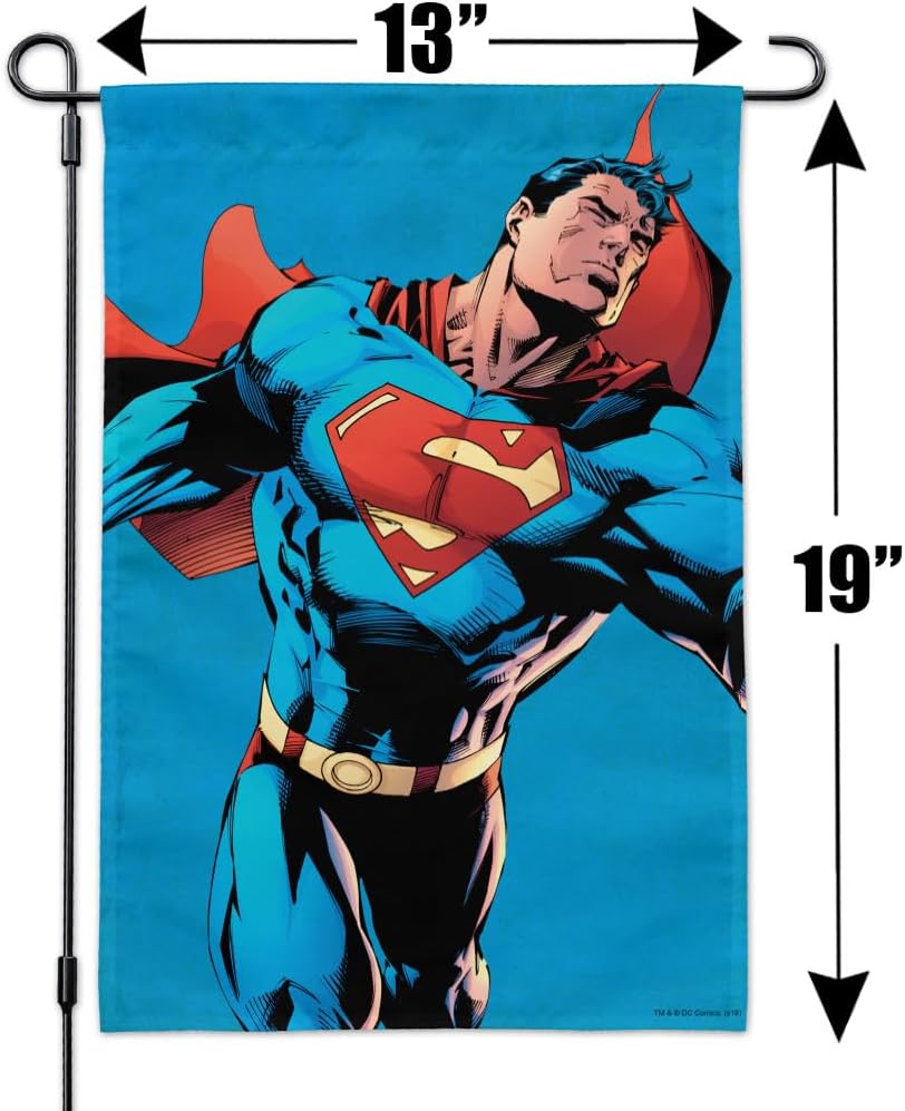 Superman Character Garden Yard Flag