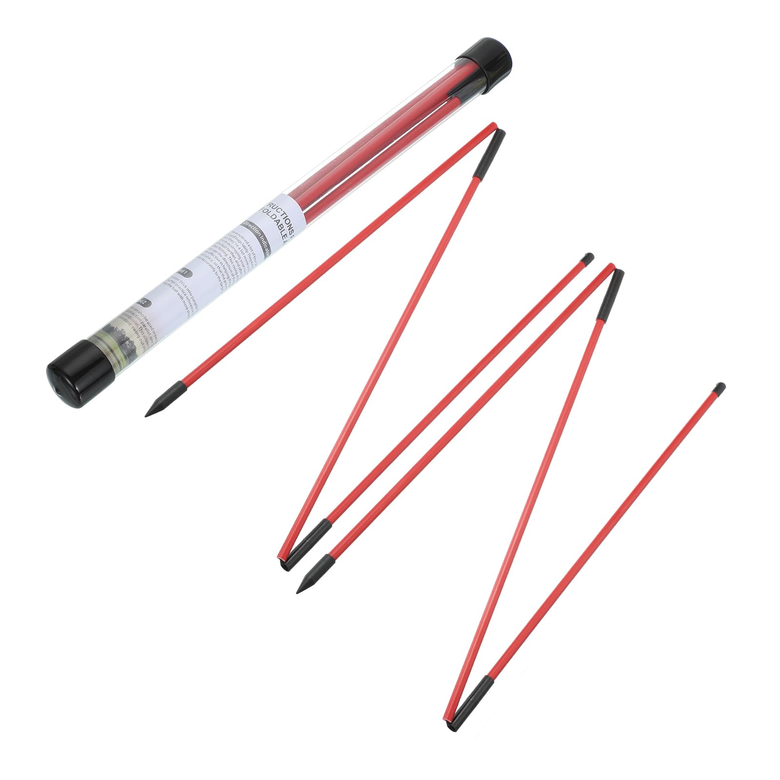 QUARKZMAN Bastone Indicatore Golf, Bastone di Allineamento Pieghevole Pratica di Golf Strumento per Praticare Swing Puntare Allenare