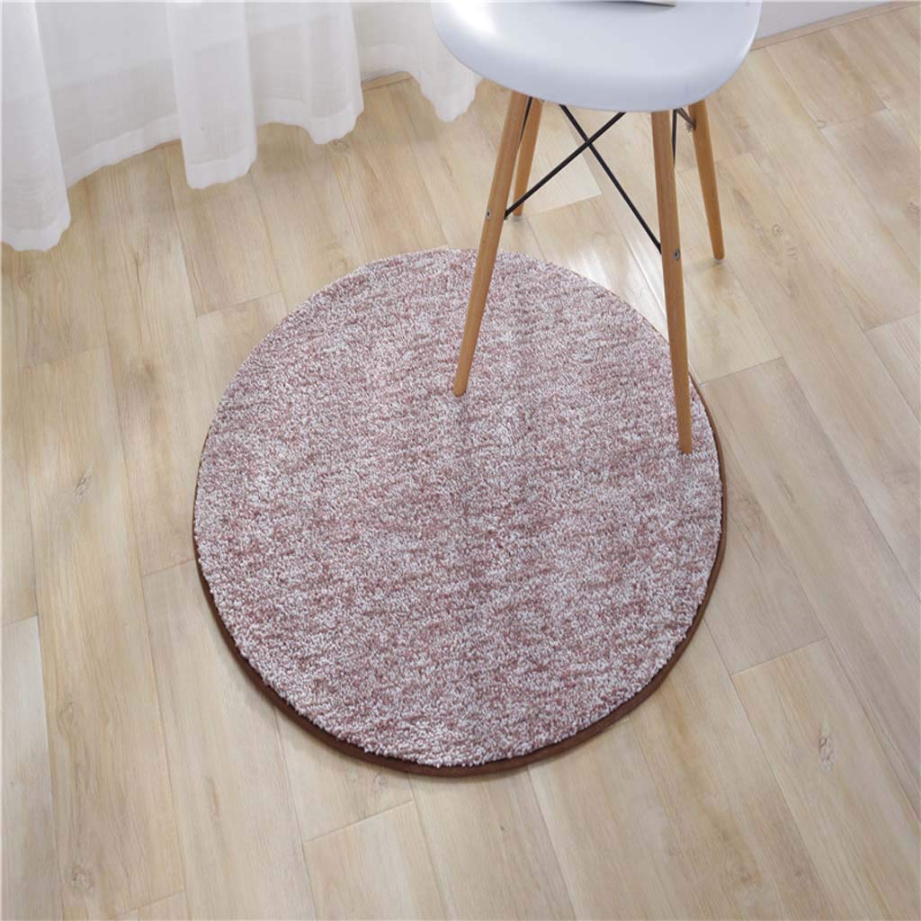 Tapis de chevet de chambre à coucher doux couleur unie 150cm descente de lit