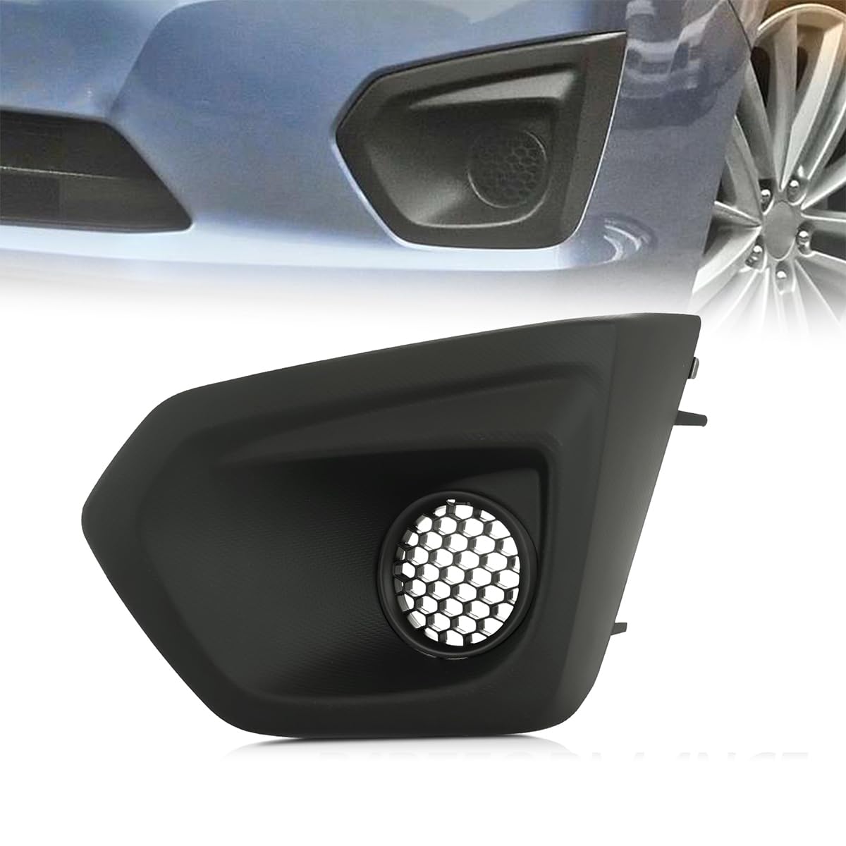 KARPAL Left Driver Side Fog Light Cover Bezel Fit for 2012 2013 2014 Subaru Impreza 57731FJ010+57731FG210