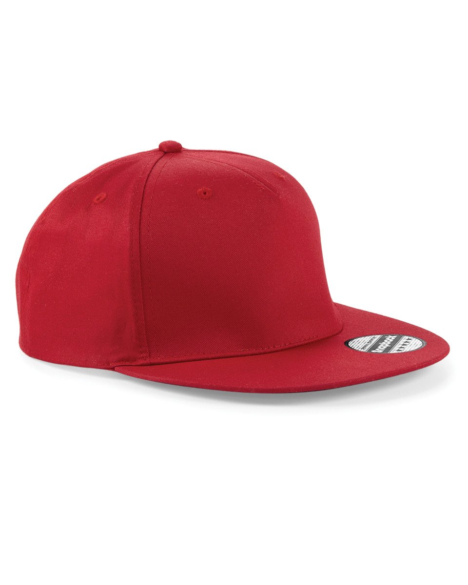 Snapback Rapper Cap Colour=Classic Red Size=O/S