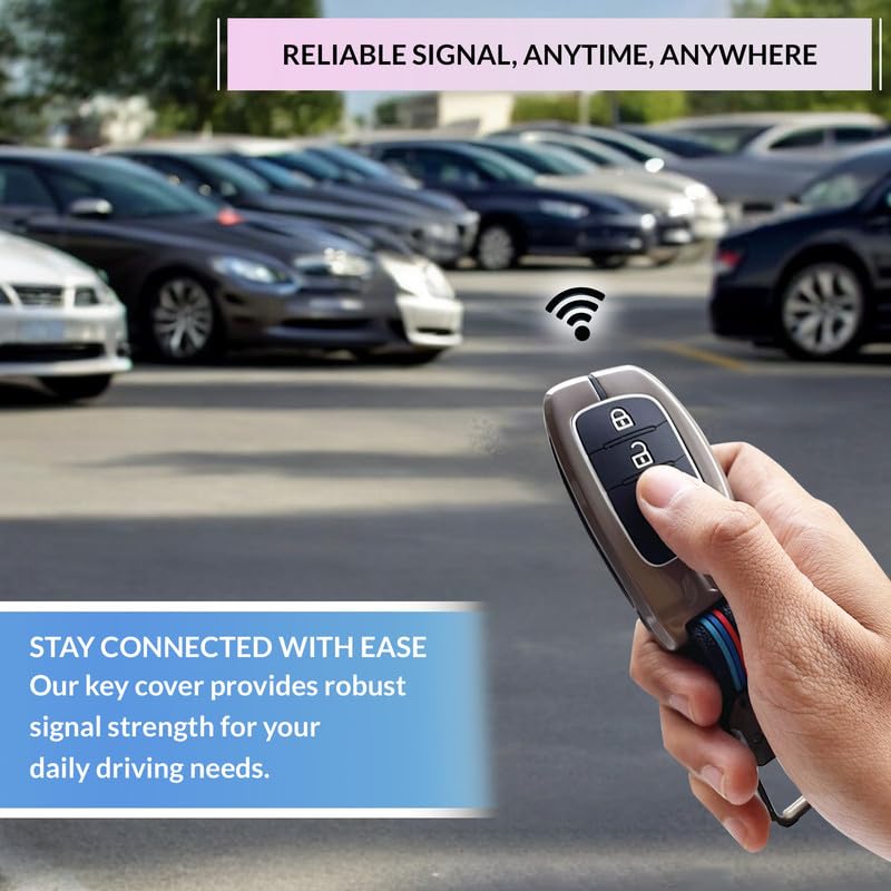 Image of NEODRIFT 'KeyShield' Car Key Cover for Hyundai Xcent (Shape 4, 04 Buttons) (Durable, Stylish, and 360 Protection)