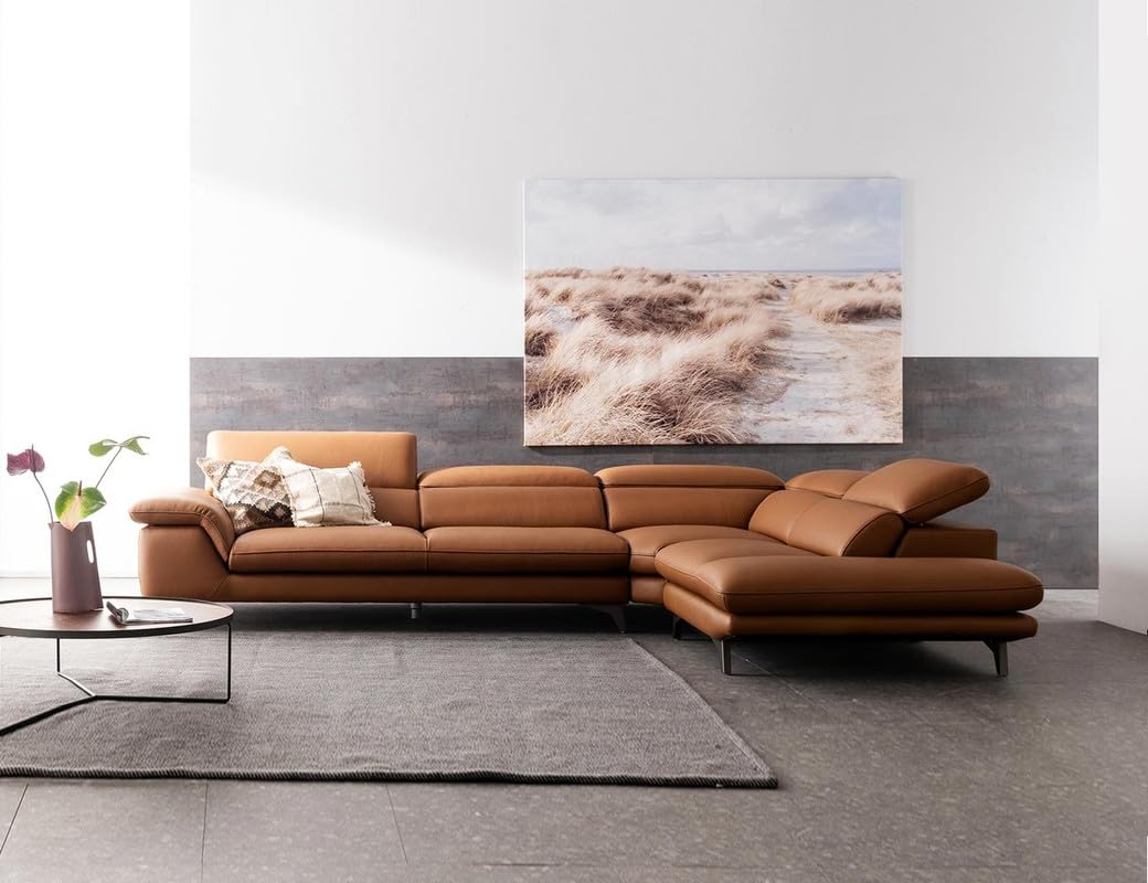 Fabrique Engraves Lshape Corner 5 Seater Sturdy Look Leatherette Dark Brown Sofa Set | Moveable Headrest (Lhs) | Furniture for Home & Living Room | Lightweight Design & Stainless Steel Legs-image-24