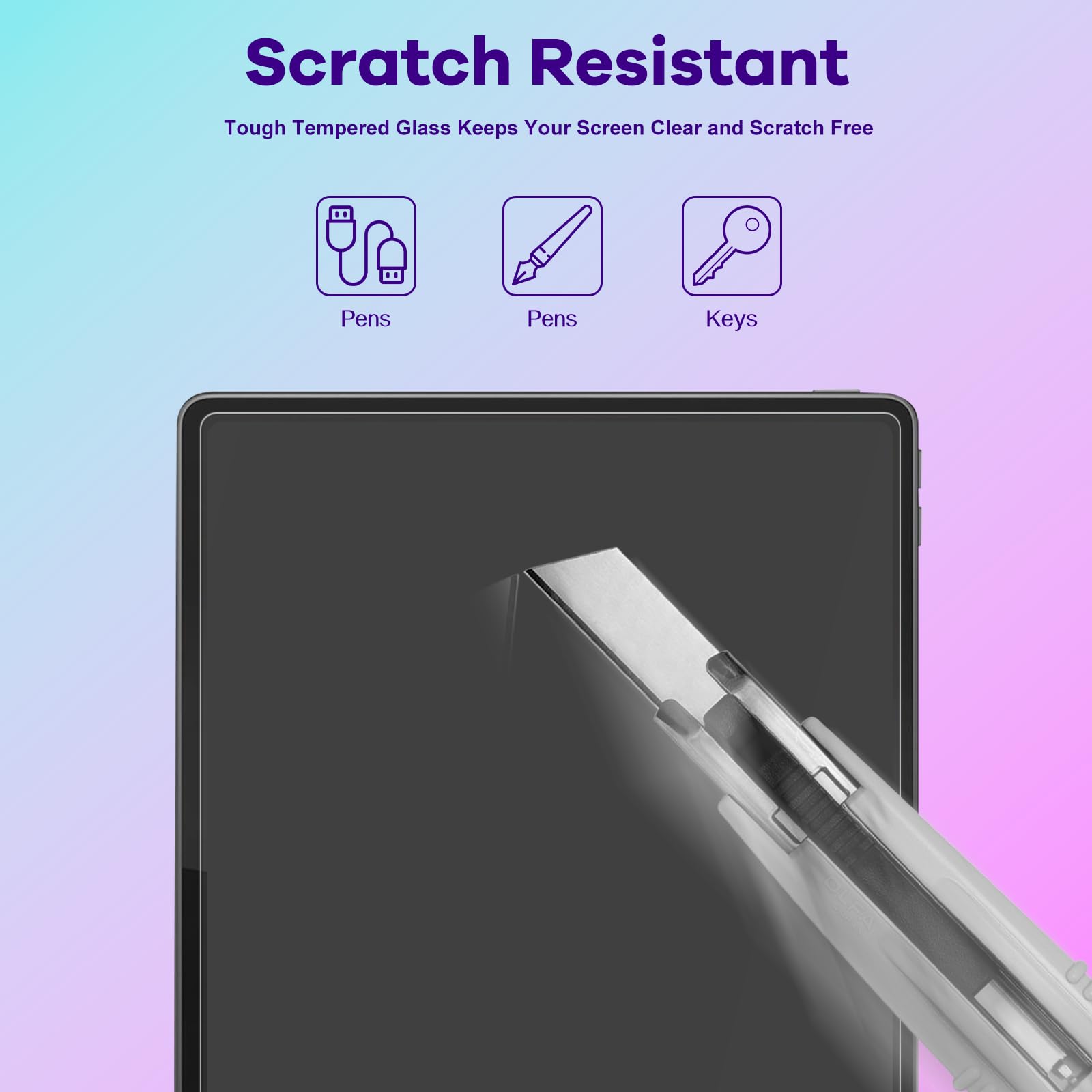 Pellicola in Vetro Temperato 9H per Lenovo Idea Tab 11" 2025, Antigraffio HD-Clear, 2 Pezzi