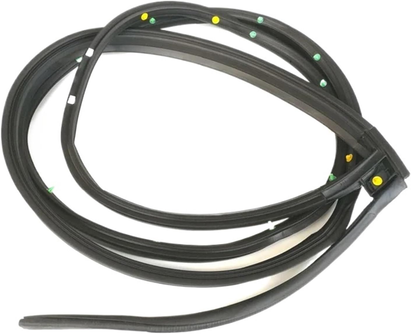 Car Door Frame Sealing Strip Waterproof Door Edge Dustproof Rubber Seal(Rear Left)