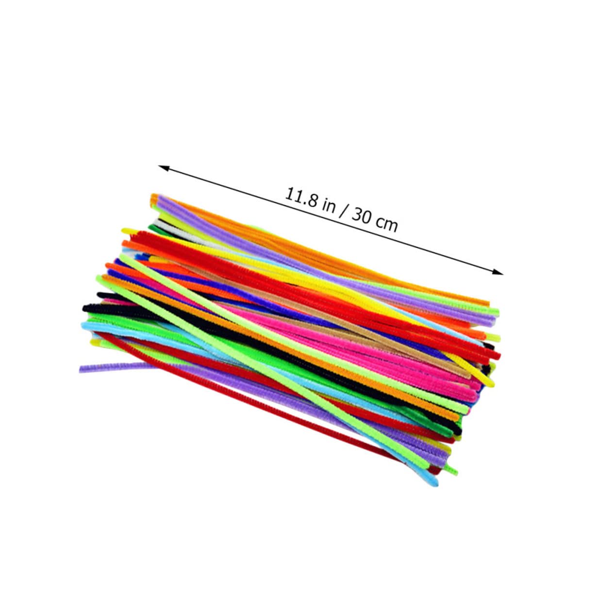 OSALADI 300Pcs Chenille Stems Bendable Craft Cleaners for DIY Arts Preschool Activities Flexible Pipe Cleaners for Creative Projects and Classroom Use