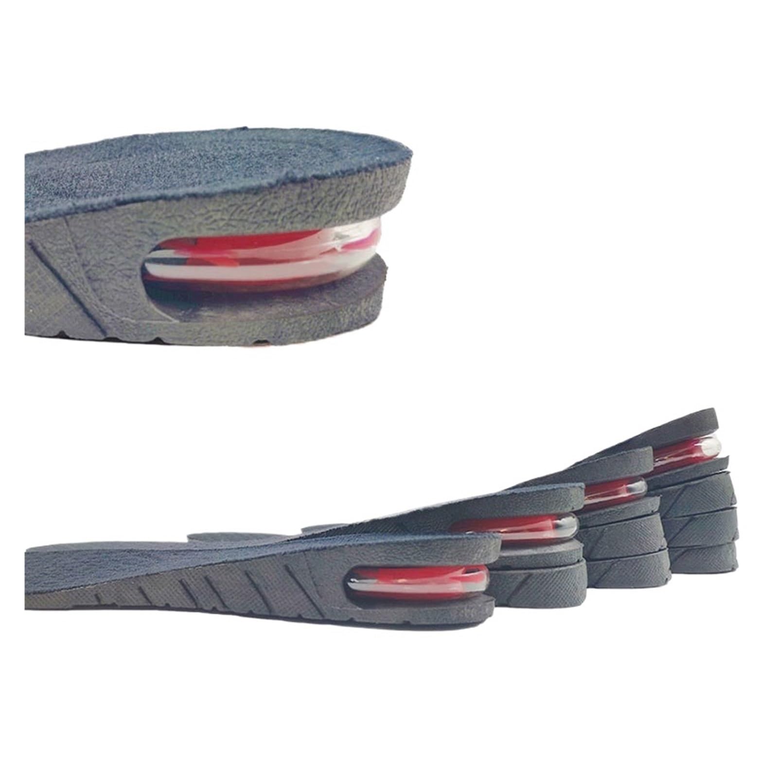 Plantillas Altura Hombre Plantilla for aumentar la altura de 3 a 9 cm con cojín aire, soporte for zapatos más altos, almohadilla absorbente ajustable(Full pad Height 9cm)