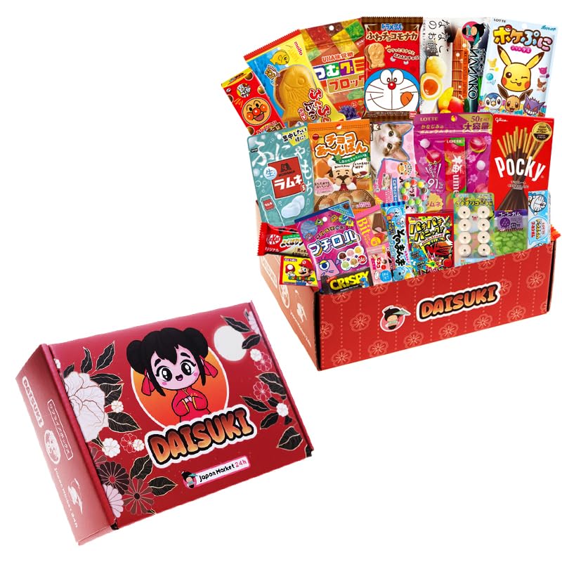 JAPON MARKET - Mystery Box Edizione Speciale Di Snack Dolci E Cibo - Giapponese Autentico - Box Snack Giapponesi Con Ramen - Caramelle Giapponesi - Dolci Giapponesi E Bevande Tipiche (DAISUKI)