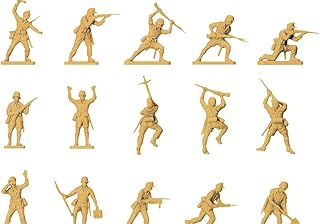 Airfix Mini Army Figures - A00711V WWII Afrika Corps - Military Figurines, Plastic Soldiers for Adults & Children 14+, Sets Includes 48 Unpainted Soldier Toys - War Games Miniatures