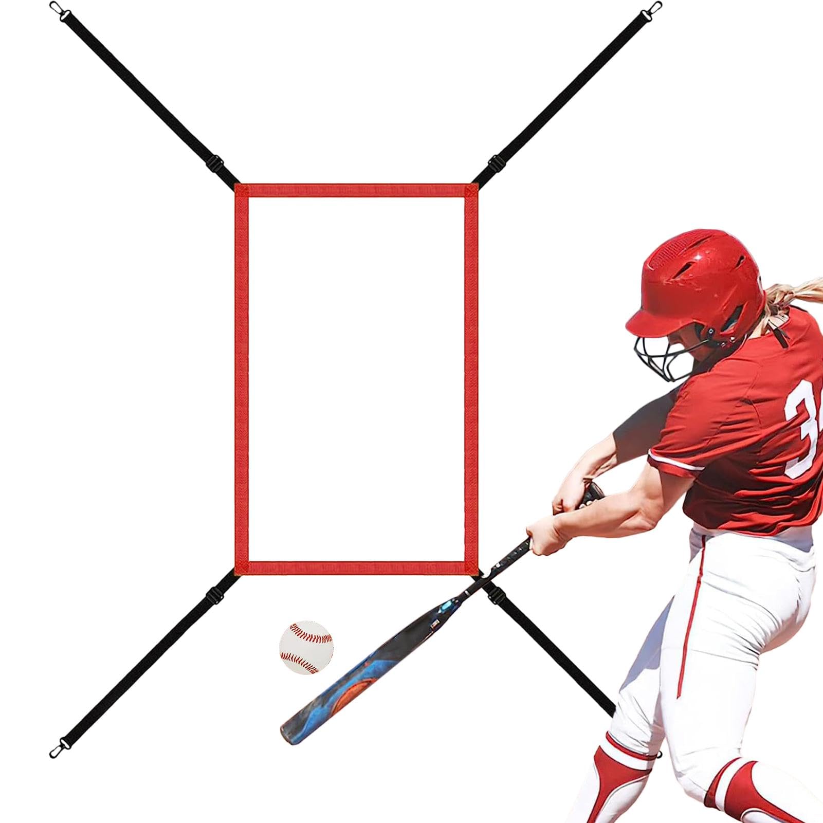 SucceBuy Filet d'entraînement portable de baseball/softball